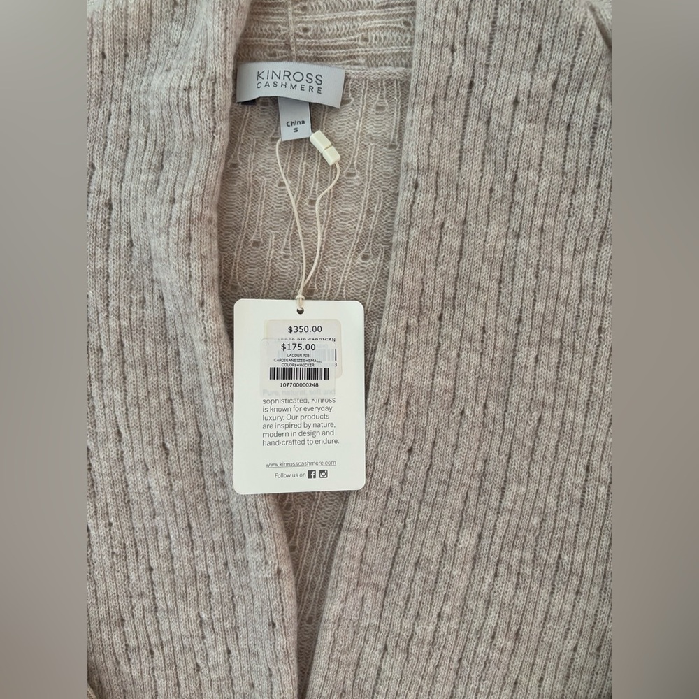 Kinross 100% cashmere women’s cardigan sweater